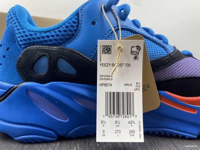 ADIDAS BLUE HI-RES YEEZY BOOST HP6674 700 0731